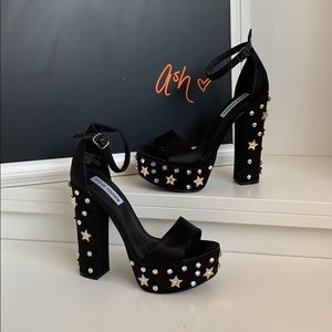Steve Madden star studded Glory platform heels